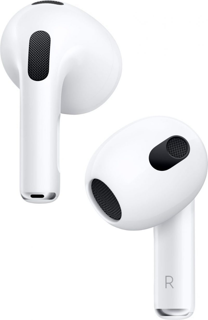 Apple - AirPods (3rd generation) with Lightning Charging Case - White - Image 2