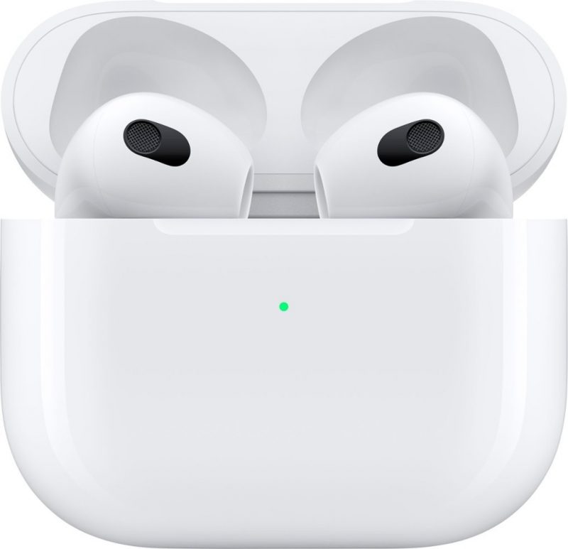 Apple - AirPods (3rd generation) with Lightning Charging Case - White - Image 4