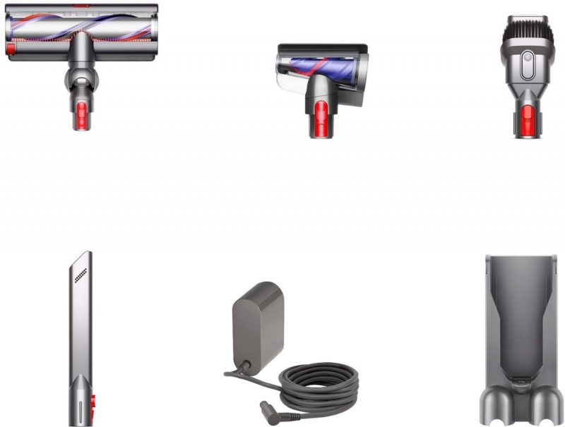 Dyson - Outsize Cordless Vacuum with 6 accessories - Nickel/Red - Image 9