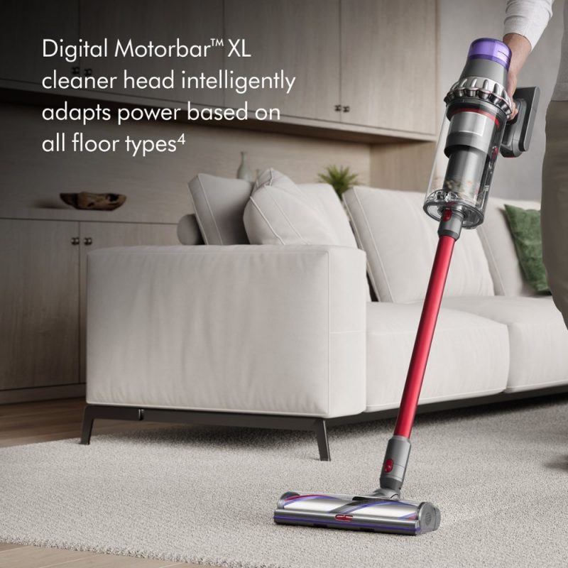 Dyson - Outsize Cordless Vacuum with 6 accessories - Nickel/Red - Image 11