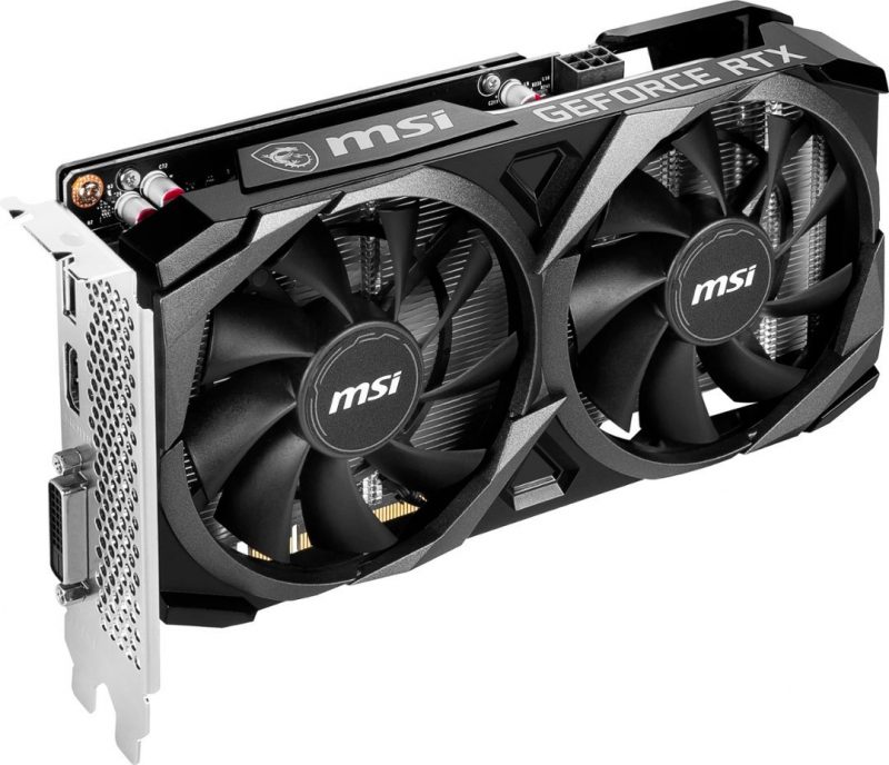 MSI - NVIDIA RTX 3050 VENTUS 2X XS 8G OC - 8GB GDDR6 - PCI Express 4.0 - Graphics Card - Black - Image 2