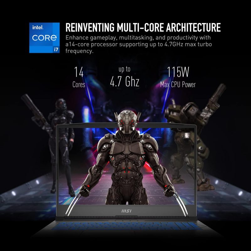 MSI - Pulse GL66 15.6" FHD 144Hz Gaming Laptop: Intel Core i7-12700H RTX 3070 16GB 512GB NVMe SSD, Type-C USB 3.2 Gen 1, RGB Gaming Keyboard, Cooler Boost 5, Win11 Home: Black 12UGKV-464 - Image 5