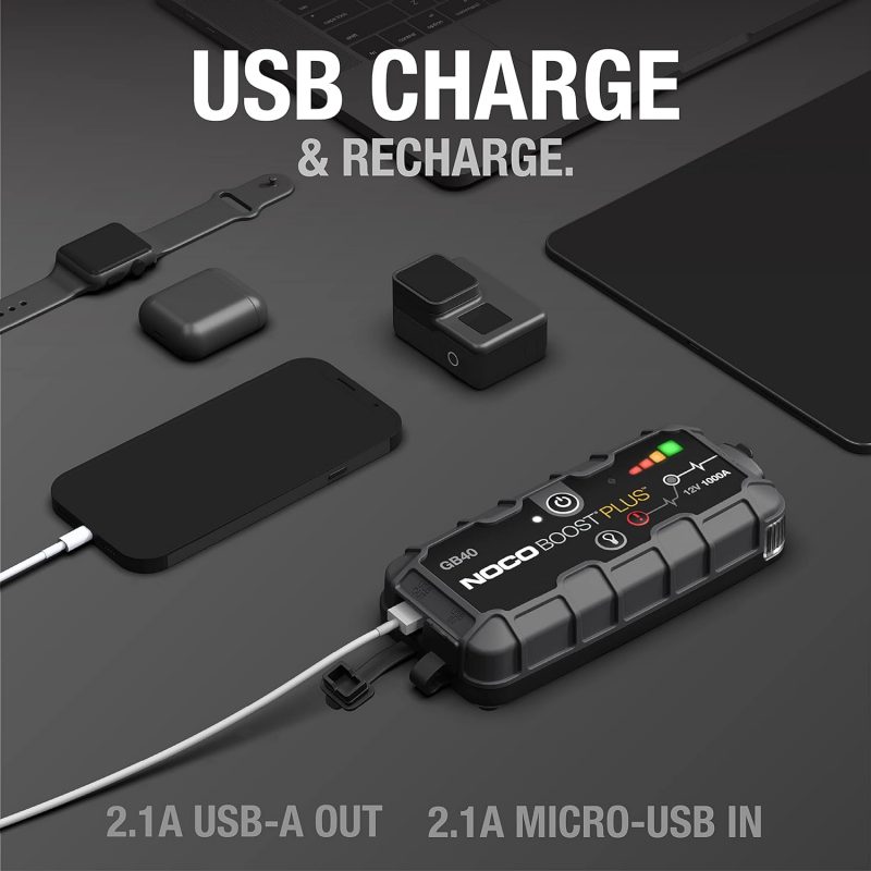 NOCO - Boost Plus GB40 1000A UltraSafe Car Battery Jump Starter - Image 2