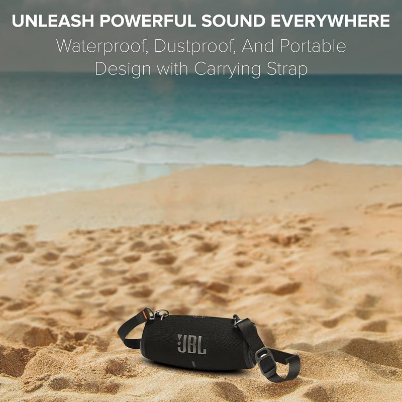 JBL - Xtreme 3 Portable Bluetooth Speaker - Black - Image 5