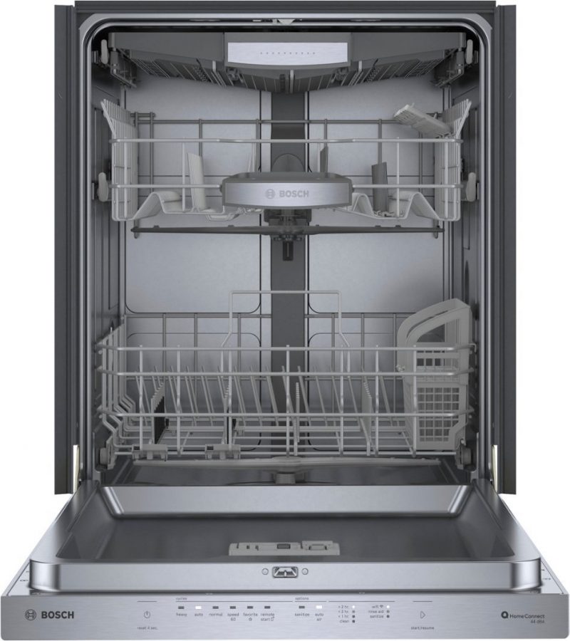 Bosch 500 Series 24 in. Stainless Steel Top Control Tall Tub Pocket Handle Dishwasher with Stainless Steel Tub, 44 dBA - Image 4