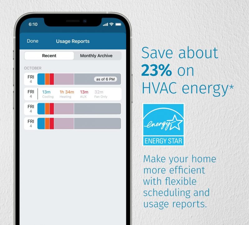 Sensi Touch 2 Smart Thermostat with Touchscreen Color Display - Image 5