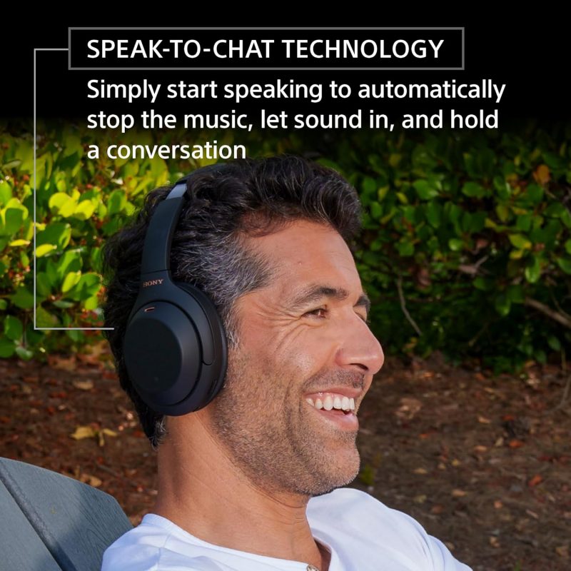 Sony WH-1000XM4 Wireless Premium Noise Canceling Overhead Headphones with Mic for Phone-Call and Alexa Voice Control, Black WH1000XM4 - Image 5
