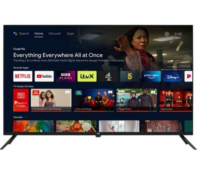 JVC LT-40CA320 Android TV 40′ Smart Full HD LED TV with Google Assistant