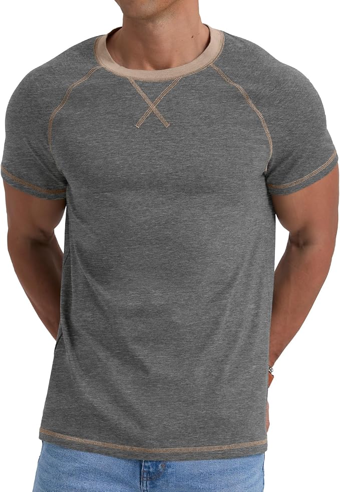 Electronbuy Mens Cotton T-Shirt Medium - Dark Gray