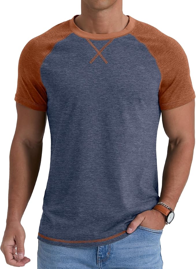 Electronbuy Mens Cotton T-Shirt Medium - Navy BlueV2