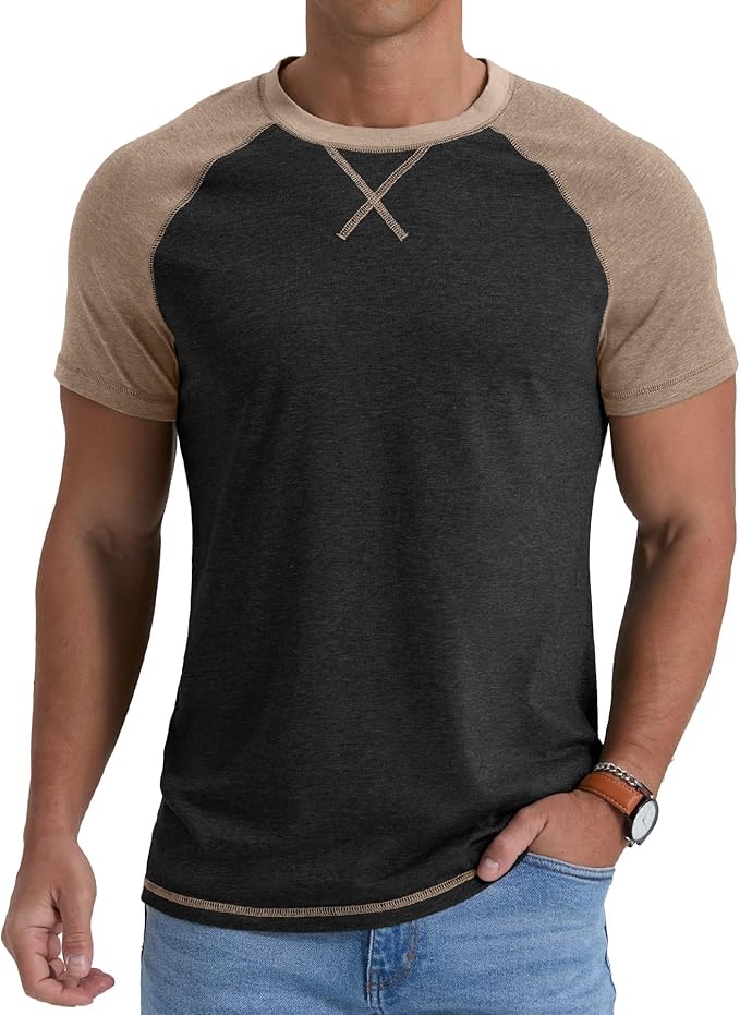 Electronbuy Mens Cotton T-Shirt Medium - BlackV2