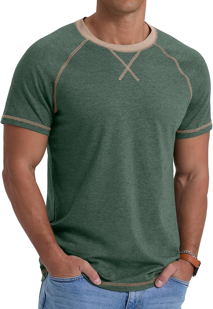 Electronbuy Mens Cotton T-Shirt Medium - Green