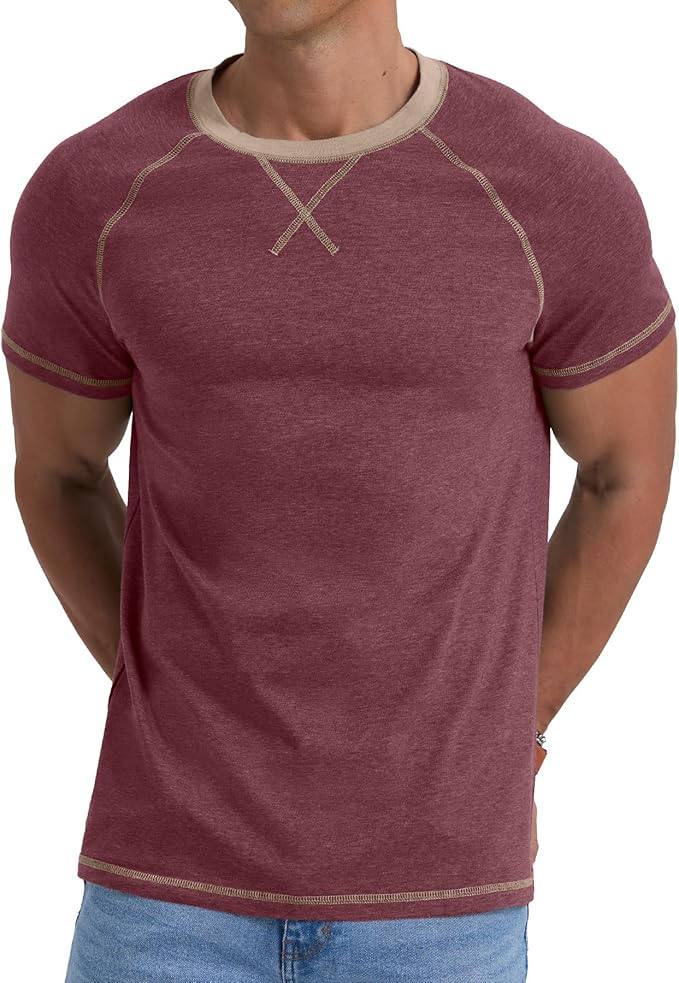 Electronbuy Mens Cotton T-Shirt Medium - Red