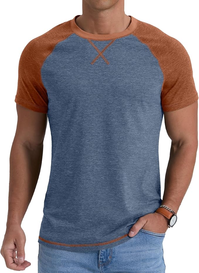 Electronbuy Mens Cotton T-Shirt Medium - BlueV2