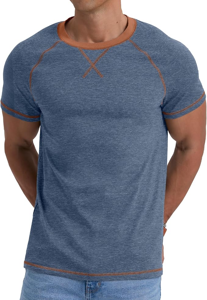 Electronbuy Mens Cotton T-Shirt Medium - Blue