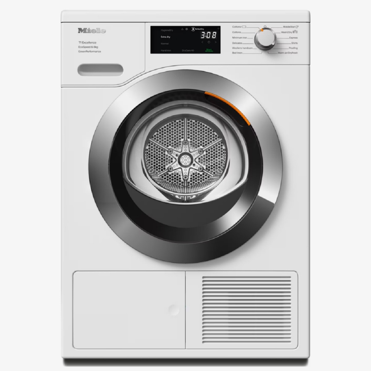 Miele TEF765WP 8kg Heat Pump Condenser Tumble Dryer – WHITE